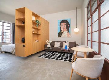 Departamento de 1 habitación, Guadalajara · Departamento Tipo Loft Amueblado en Renta, Colonia Americana, Fábrica Morelos