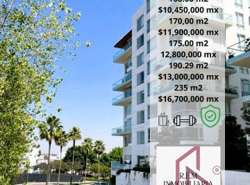 Departamento · 173m² · 3 Recámaras · 3 Estacionamientos · 5 Joyas de Departamentos Venta Lomas del Pedregal, Desde: $10,450,000, 2 y 3 R
