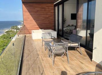 Departamento de 3 habitaciones, Dzidzantún · Depto Frente Al Mar Yucatán, 3 Recámaras, Amueblado, Playa Santa Clara