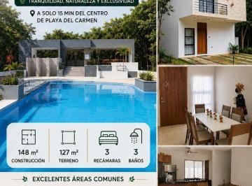Casa · 148m² · 4 Recámaras · Casa Bosques de Playa del Carmen
