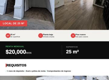 Local comercial de 2 habitaciones, Cuauhtémoc · Rento Local Comercial en Santa María La Ribera