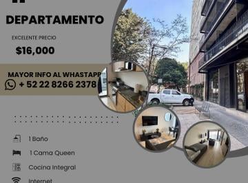 Departamento de 1 habitación, Cuauhtémoc · Vive El Corazón de La Cdmx: Loft en Roma Norte