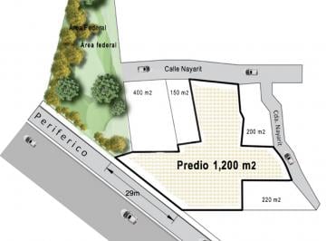 Terreno / Lote · 1200m² · Terreno Residencial en Venta en Jardines del Pedregal
