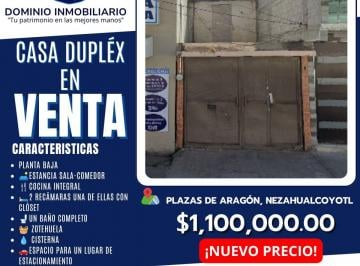 Dúplex de 2 habitaciones, Nezahualcóyotl · Dominio Inmobiliario Propone en Venta Casa Duplex en Plazas de Aragon, Nezahualcóyotl