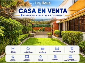 Casa de 3 habitaciones, Xochimilco · Casa en Venta en Residencial Bosque del Sur, Xochimilco