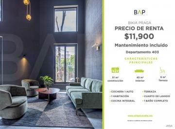 Departamento de 1 habitación, León · Departamento de 51 m² con 1 Recámara en Venta y Renta en Andrade
