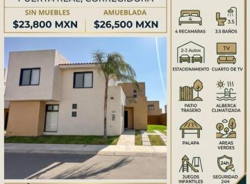 Casa en condominio de 4 habitaciones, Corregidora · Casa de 272 m² con 4 Recámaras en Renta en Puerta Real II
