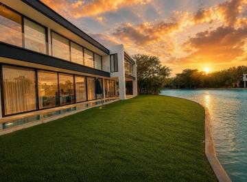 Excelente casa en condominio en renta dentro de Yucatán Country Club. El inmuebl · Casa Frente Al Lago con Paneles y Batería