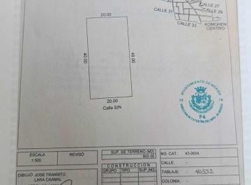 Terreno / Lote · 800m² · Terreno en Pueblo Komchen