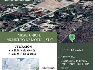 Terreno / Lote · 28323m² · Terreno en Venta en Mesatunich, Motul Yucatán