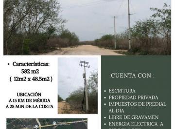 Terreno / Lote · 582m² · Terreno en Venta en Conkal, Conkal Yucatán