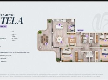 Departamento · 188m² · 3 Recámaras · 2 Estacionamientos · Departamento en Venta en Marsancrisanto, San Crisanto Yucatán (Eb - Wd5473)
