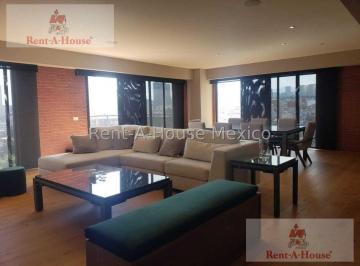 Departamento · 236m² · 3 Recámaras · 2 Estacionamientos · Departamento Amueblado en Renta en Huixquilucan, hacienda de Las Palmas Rt 26 - 2707.