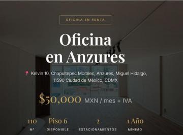 Oficina , Miguel Hidalgo · Oficinas en Renta | Anzures | Miguel Hidalgo