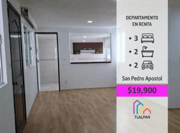 Departamento · 115m² · 3 Recámaras · 2 Estacionamientos · Renta de Departamento en Tlalpan Zona de Hospitales