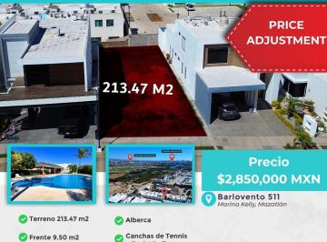 Terreno / Lote , Mazatlán · Terreno en Venta en Marina Kelly en Cerritos Mazatlan Cerca de Playa