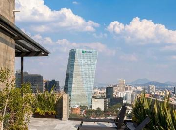 Departamento de 3 habitaciones, Benito Juárez · Departamento de Dos Recámaras y un Estudio en San José Insurgentes con Amenidades Premium