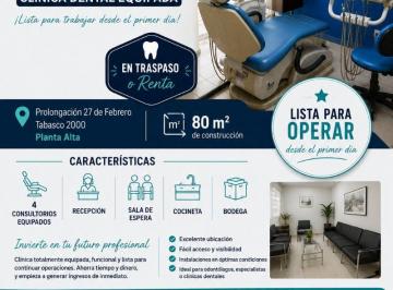 Local comercial , Villahermosa · Gran Oportunidad de Traspaso o Renta | Clínica Dental Equipada 80 m² | Tabasco 2000