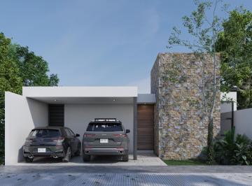 Casa · 149m² · 3 Recámaras · 2 Estacionamientos · Casa de Una Planta en Privada Al Norte de Mérida