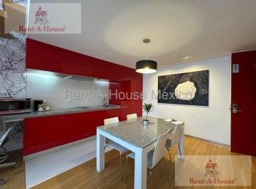 Departamento · 63m² · 1 Recámara · 1 Estacionamiento · Departamento Amueblado en Renta en Nápoles, Benito Juárez Jl 26 - 3273.