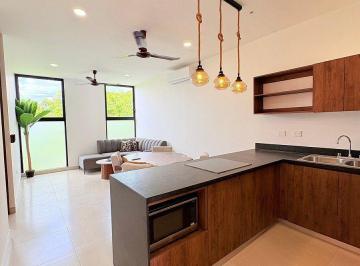 Departamento · 80m² · 2 Recámaras · 1 Estacionamiento · Departamento Amueblado en Santa Gertrudis Copo, Mérida