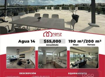 Departamento · 190m² · 3 Recámaras · Renta de Departamento en Cancún