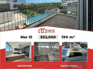 Departamento · 190m² · 3 Recámaras · Renta de Departamento en Cancún