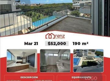 Departamento · 190m² · 3 Recámaras · Renta de Departamento en Cancún