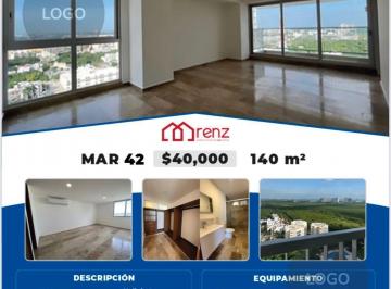 Departamento · 140m² · 2 Recámaras · Renta de Departamento en Cancún