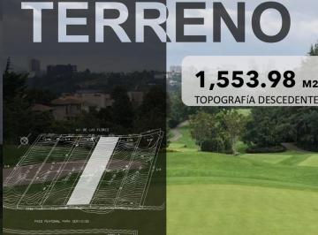 Terreno comercial , Huixquilucan · Terreno en Venta de 1553 m², Dentro de Lomas Country Club