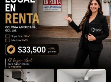 Local comercial , Guadalajara · Local Comercial en Renta en Guadalajara, Jalisco (Colonia Americana)