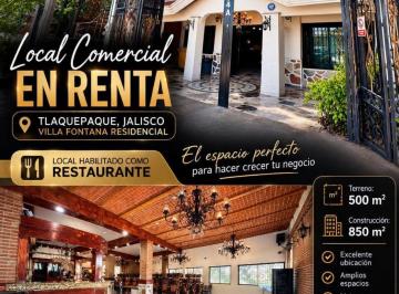 Local comercial , San Pedro Tlaquepaque · Local Comercial en Renta en Tlaquepaque, Jalisco (Villa Fontana Residencial)
