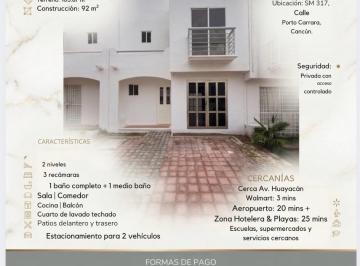 Casa · 92m² · 3 Recámaras · 2 Estacionamientos · Casa - Villa Marino