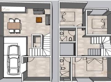 Casa · 130m² · 3 Recámaras · 1 Estacionamiento · Casa con Roof Top | Col. Villa Rica, Boca del Río