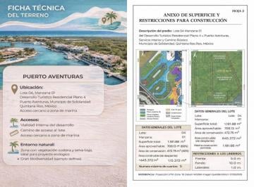 Terreno / Lote , Solidaridad · Lote Grande Residencial Frente Marina
