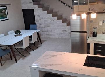 Cocina abierta a sala/comedor · Casa 2rec en Colonia Nueva Aleman Lista Para Habitar