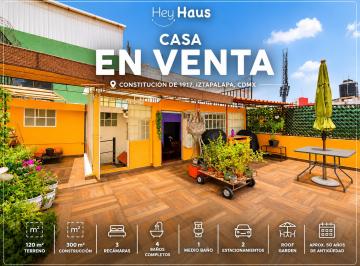 Casa de 3 habitaciones, Iztapalapa · Casa en Venta en Constitución de 1917, Iztapalapa