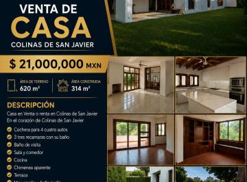 Casa de 3 habitaciones, Guadalajara · Colinas de San Javier con Ubicacion Privilegiada