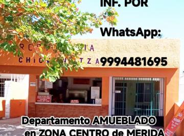 Departamento de 1 habitación, Mérida · En Merida Zona Centro Depar Cerca de Zona Hotelera y Av Colon