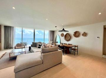 Departamento de 3 habitaciones, Benito Juárez · Venta Departamento Sls Beach Amueblado en Renta, 220 m². Puerto Cancún.