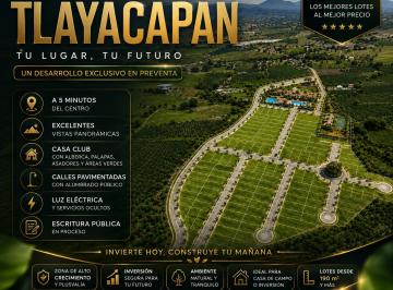 Terreno / Lote · 190m² - Inmobiliaria · Invierte Desde $43,700 de Enganche y Asegura Tu Terreno en Tlayacapan