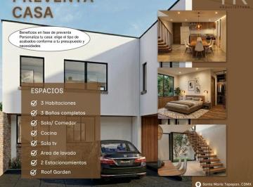 Casa de 3 habitaciones, Xochimilco · Casa en Preventa 3 Recámaras con Roof Garden en Santa María Tepepan, Cdmx