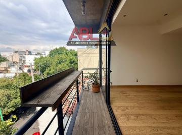 Departamento · 171m² · 3 Recámaras · 1 Estacionamiento · Departamento en Renta en Roma Norte de 3 Recámaras con Balcones