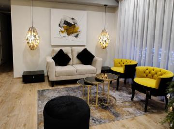 Sala · Departamento Amueblado en Renta en Torre Meridiano | Piso 17 | 2 Recámaras