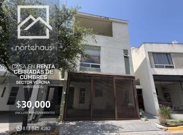 Casa en condominio 235m² Renta Cerradas de Cumbres · Casa en Renta en Cerradas de Cumbres Verona (Amueblada)