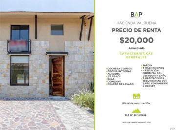 Casa de 3 habitaciones, León · Casa de 144 m² con 3 Recámaras en Renta en Hacienda Valbuena