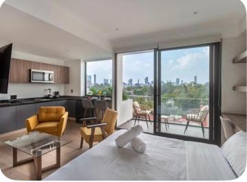 Departamento de 1 habitación, Cuauhtémoc · Loft en Renta en Roma Sur Cuauhtemoc