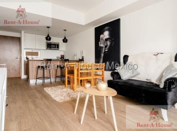 Departamento · 55m² · 1 Recámara · 1 Estacionamiento · Departamento Amueblado en Renta en Miguel Hidalgo Anahuac Ve 26 - 2845