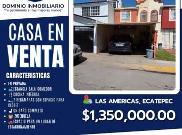 Casa de 2 habitaciones, Ecatepec de Morelos · Dominio Inmobiliario Propone en Venta Casa en Colonia Las Americas, Ecatepec