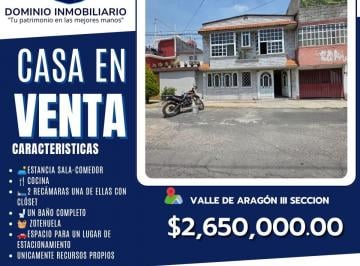 Casa de 2 habitaciones, Ecatepec de Morelos · Dominio Inmobiliario Propone en Venta Casa en Colonia Valle de Aragón III Seccion, Ecatepec